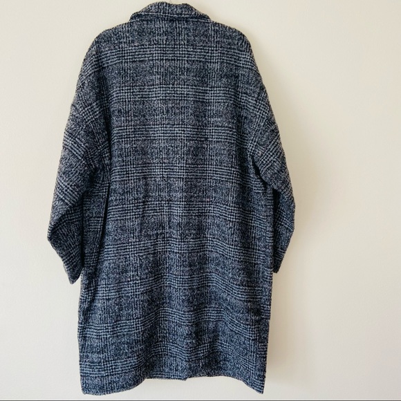 New Levi’s Wool Plaid Design Cocoon Classic Relaxed Fit Coat - Picture 11 of 14